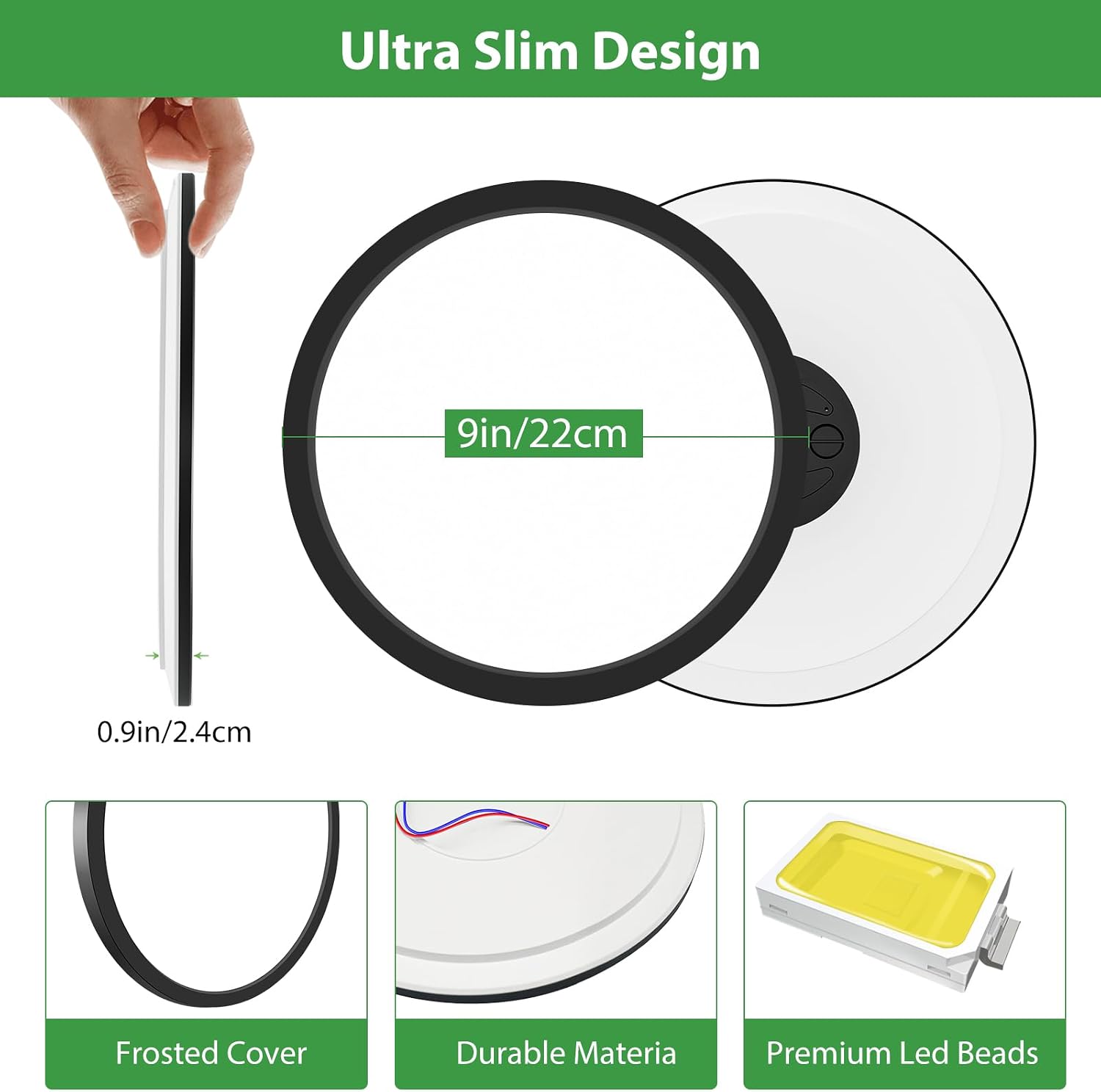 Detalle de hepside 2PACK Lampara Techo Regulable 24W 2400LM