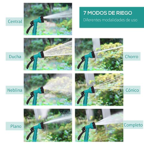 Detalle 2 de DURHAND Carrete retráctil 10 m, 7 modos