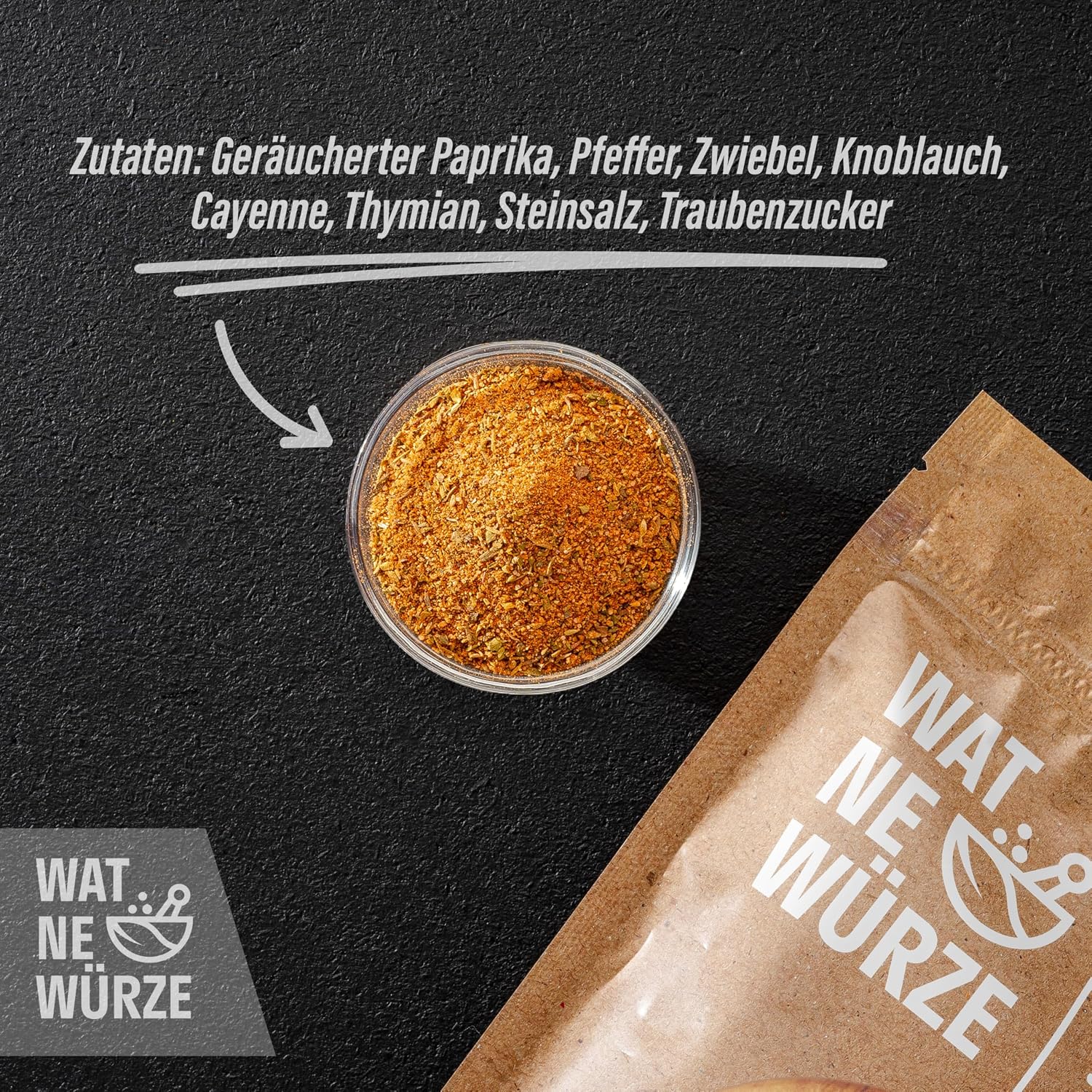 Detalle de WAT NE WÜRZE Gyrosgewürz 750 g – Griechische Gewürze für Gyros, Souvlaki, Döner & mehr