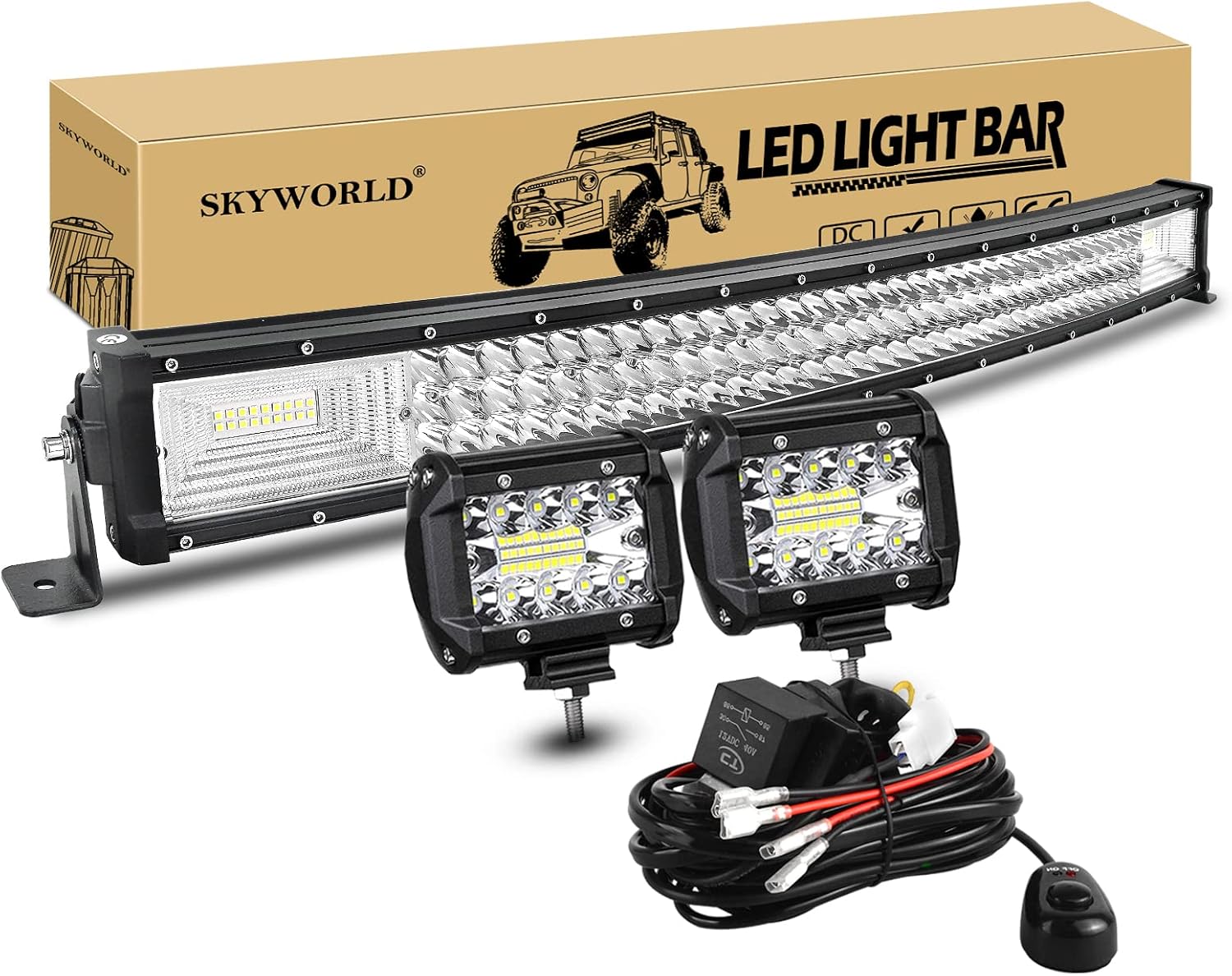 Detalle de SkyWorld 7D 32-inch Curved LED Light Bar