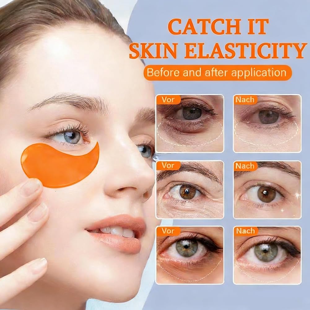 Detalle 1 de Chenduoran oogpatches met vitamine C, collageen en hyaluronzuur, 60 stuks