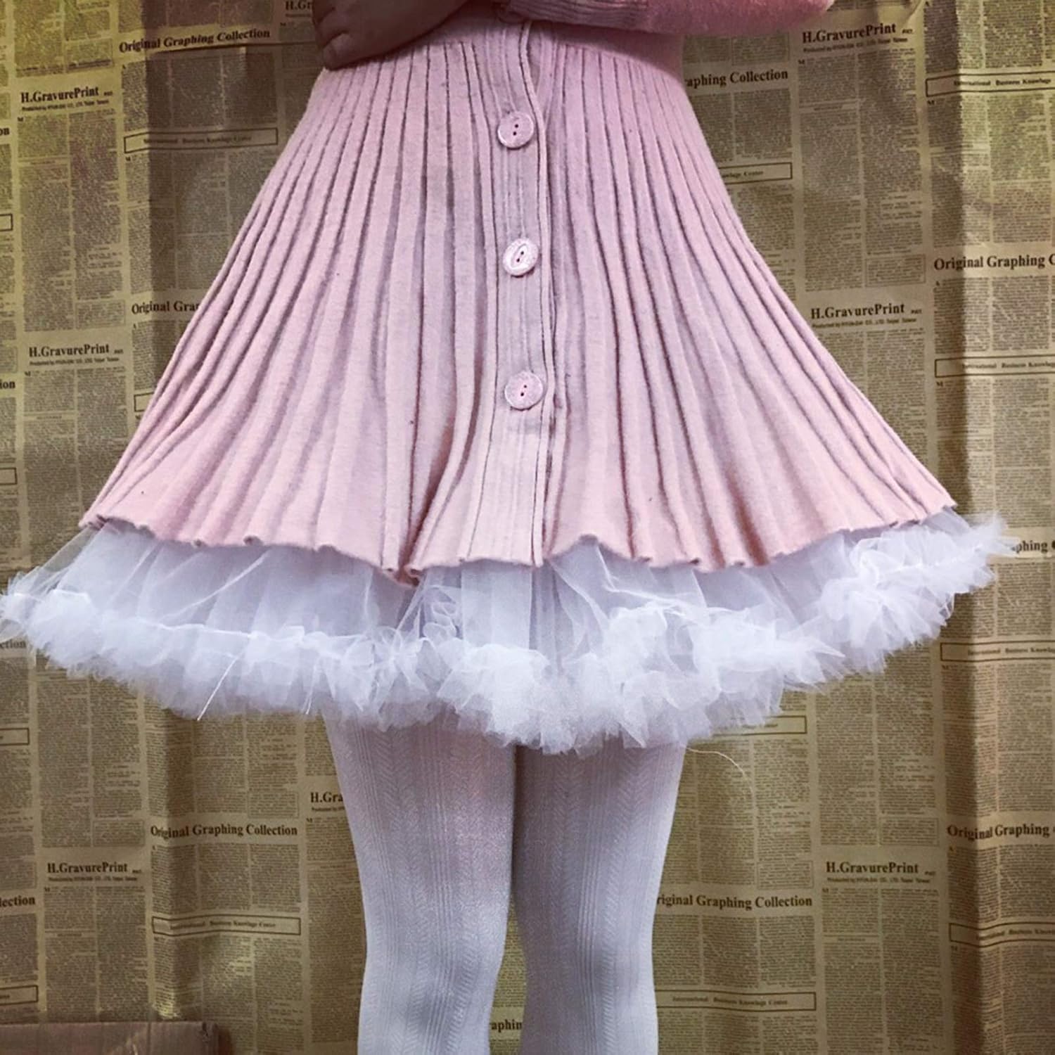Thumbnail 6 de Colyanda 3-Layered Pleated Tulle Petticoat Tutu Skirt for Parties and Cosplay