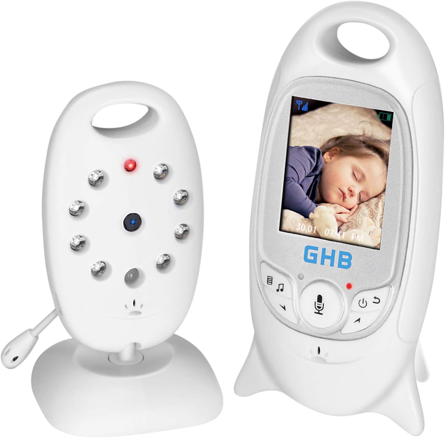 Detalle de GHB Video Baby Monitor with Night Vision 👶🏻📹