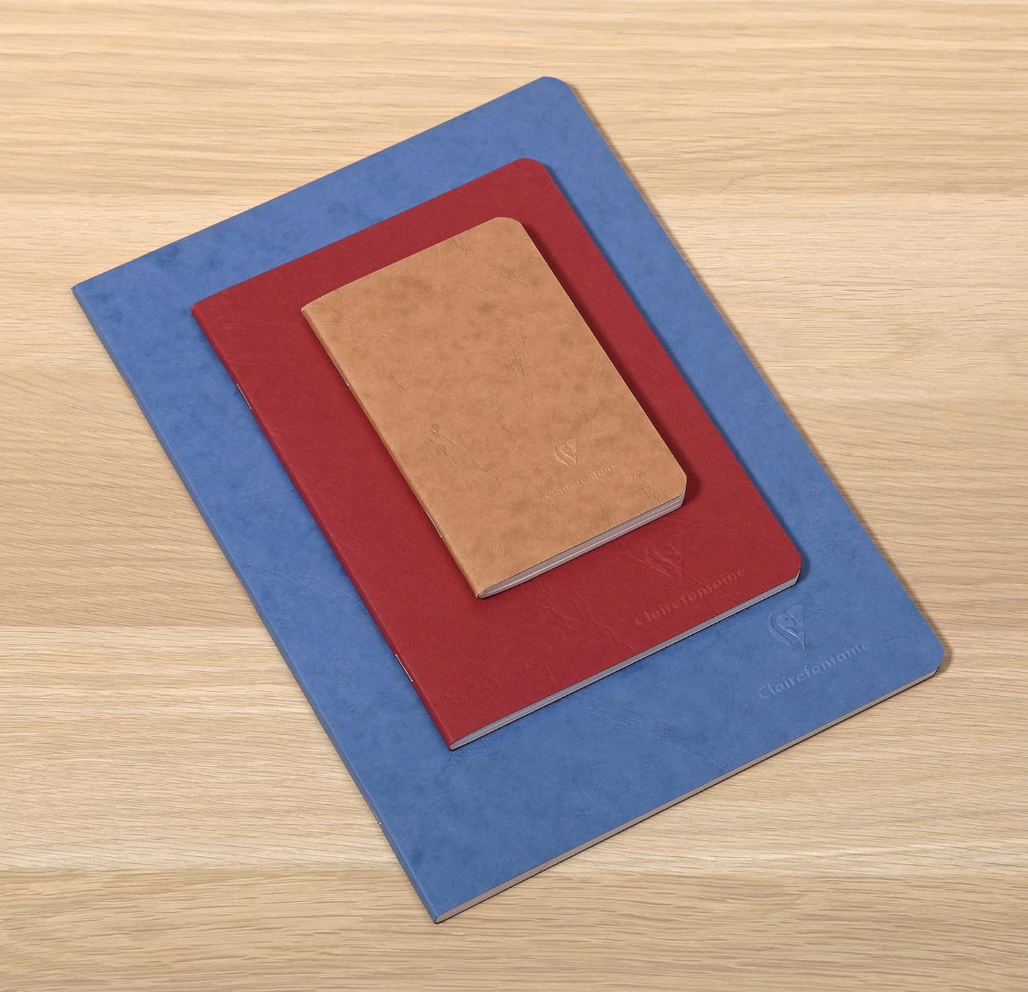 Thumbnail 4 de Clairefontaine Nomaddict Pack 5 Cahiers A5 verts, 96 pages (90 g) – Couverture imitation cuir brillant