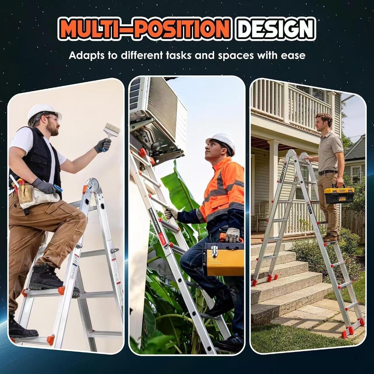 Detalle 2 de Soctone Multi-Position Ladder, 22.5 ft