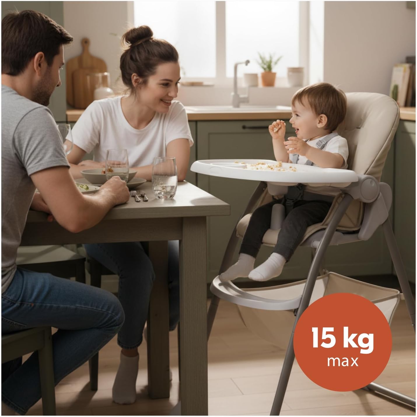 Thumbnail 2 de hauck Sit N Fold – Chaise Haute Bébé Pliable (6 mois – 15 kg) avec Harnais 5 Points et Plateau Réglable