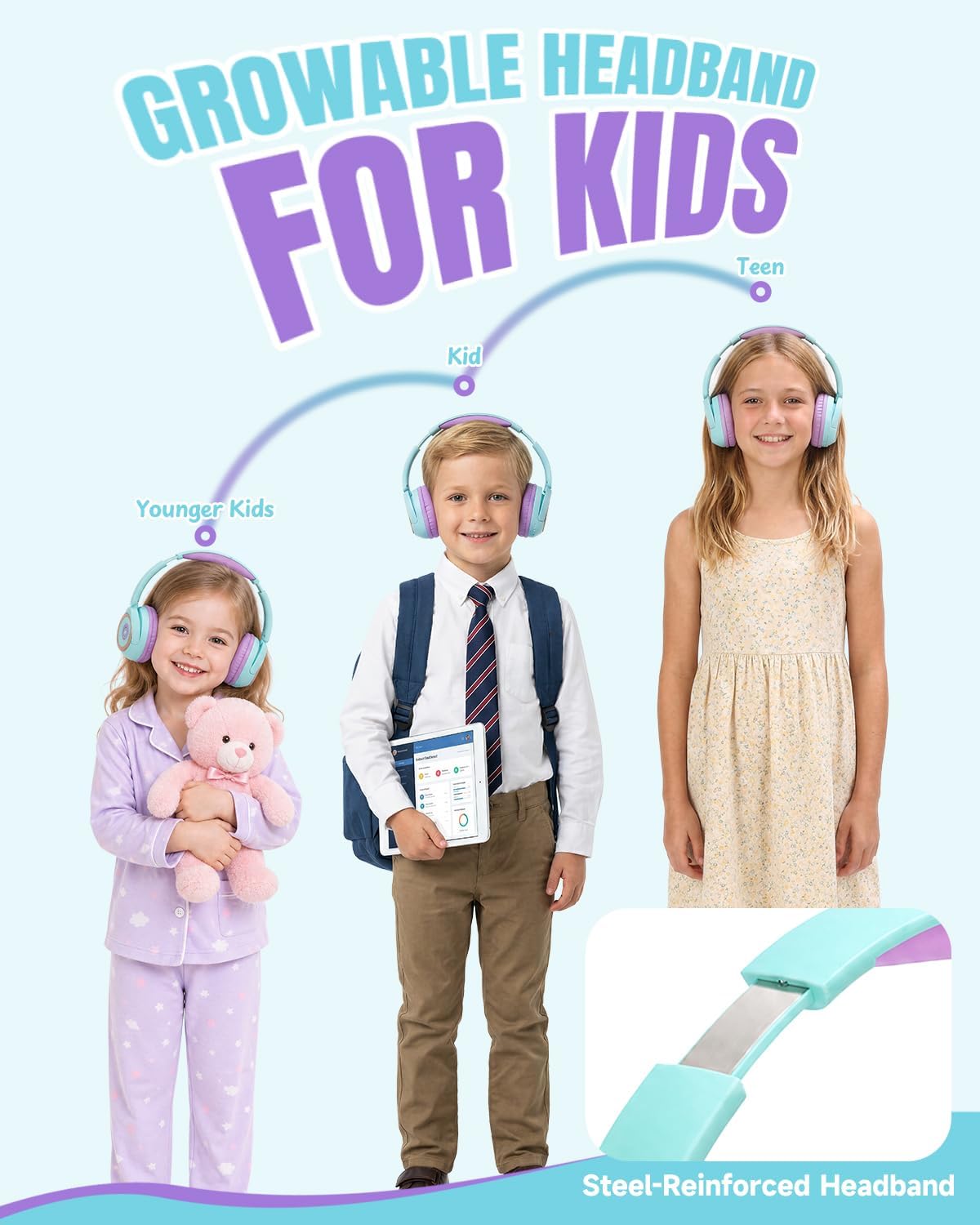 Thumbnail 6 de JoySpark Kids Bluetooth Headphones 68H