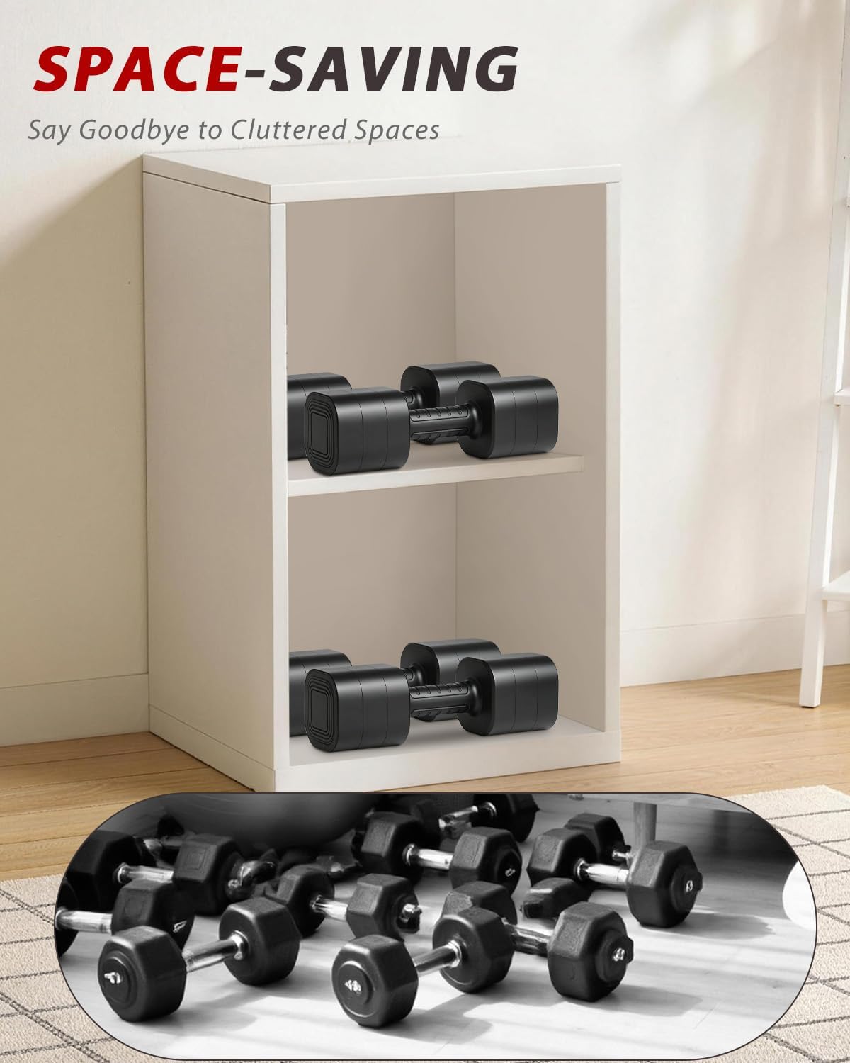 Thumbnail 5 de Ragebby Adjustable Dumbbell Set, 4 lb