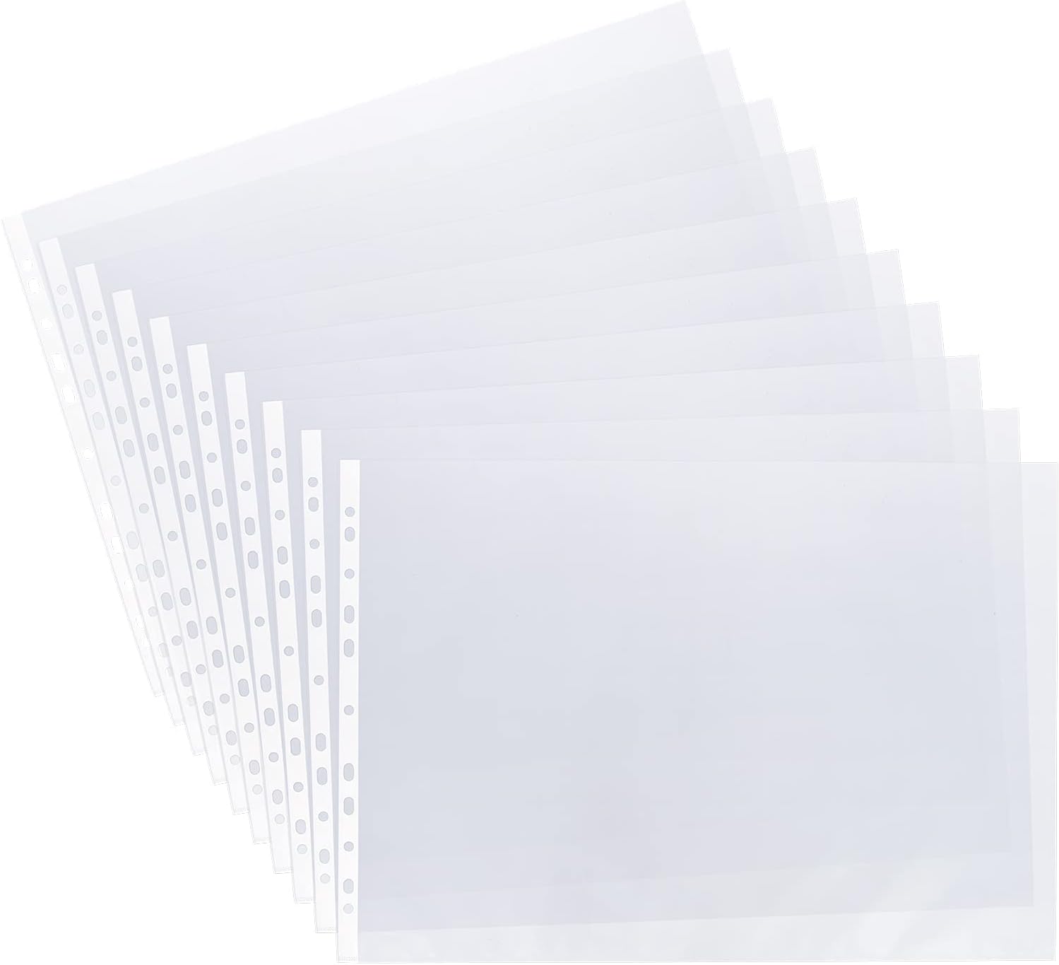 Thumbnail 4 de Grafoplas caja de 100 fundas multitaladro folio (galga extra) con 16 taladros y anillas