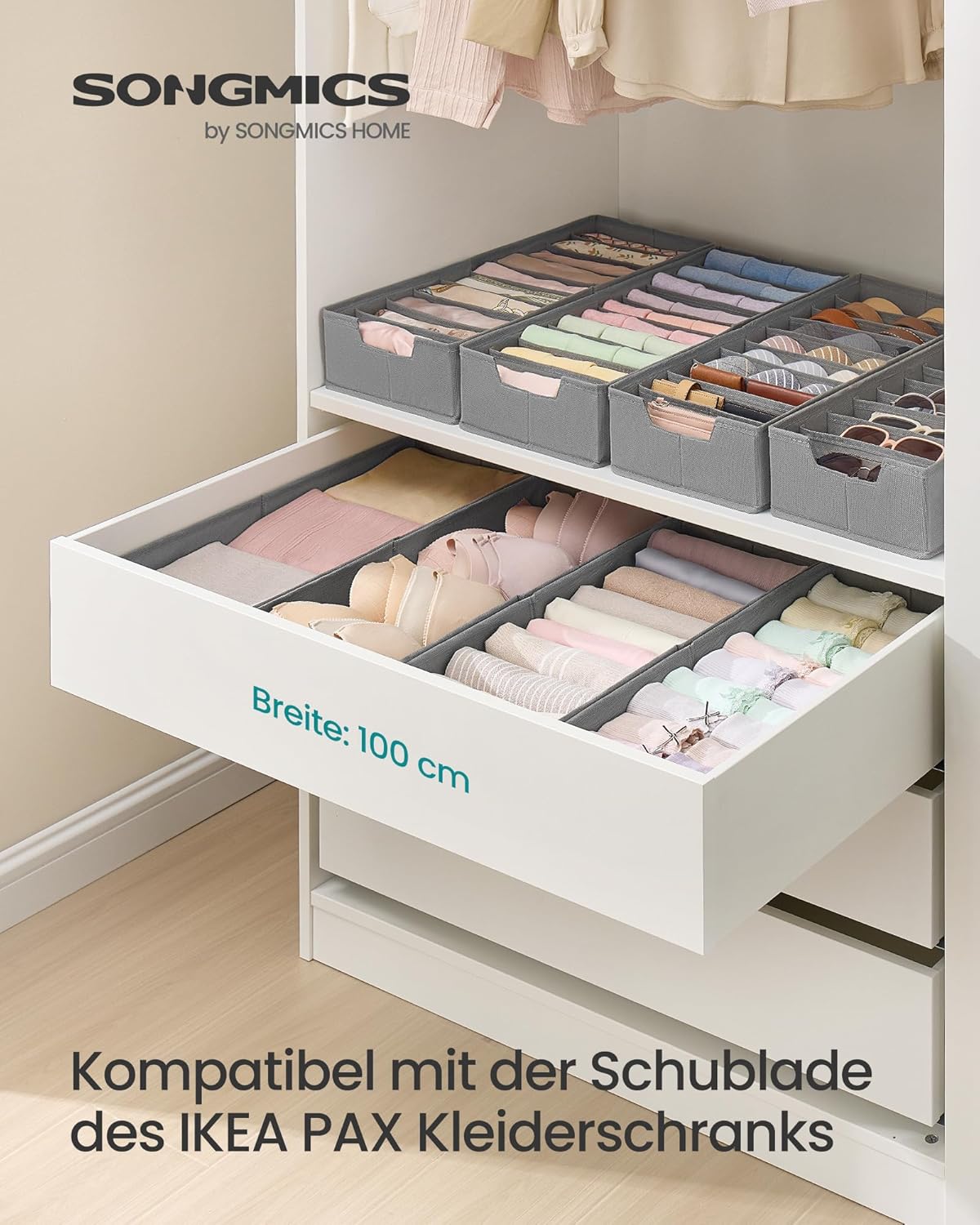 Thumbnail 1 de SONGMICS Unterwäsche-Organizer 50 x 22 x 10 cm 🧺