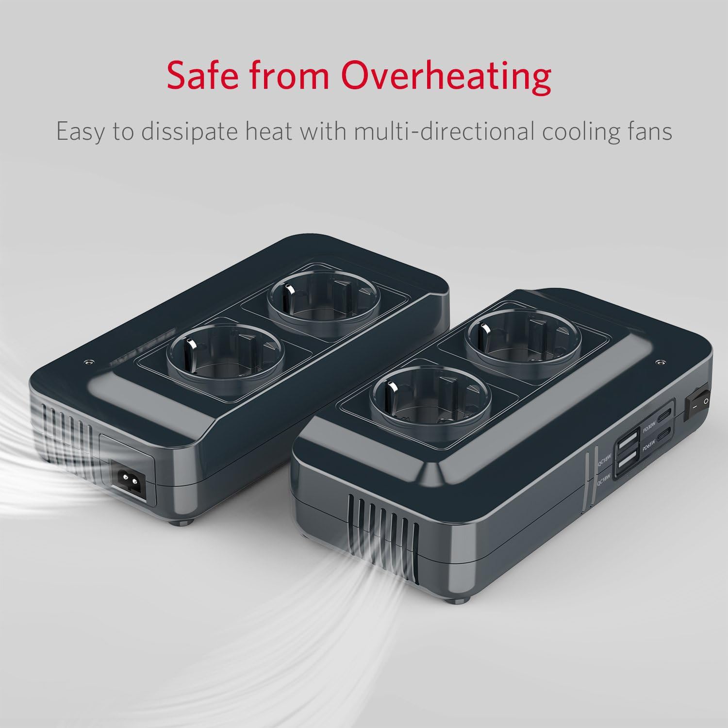 Thumbnail 5 de BESTEK convertitore 12V→230V da 200 W per auto, camper e barca con 4 USB e 2 prese EU