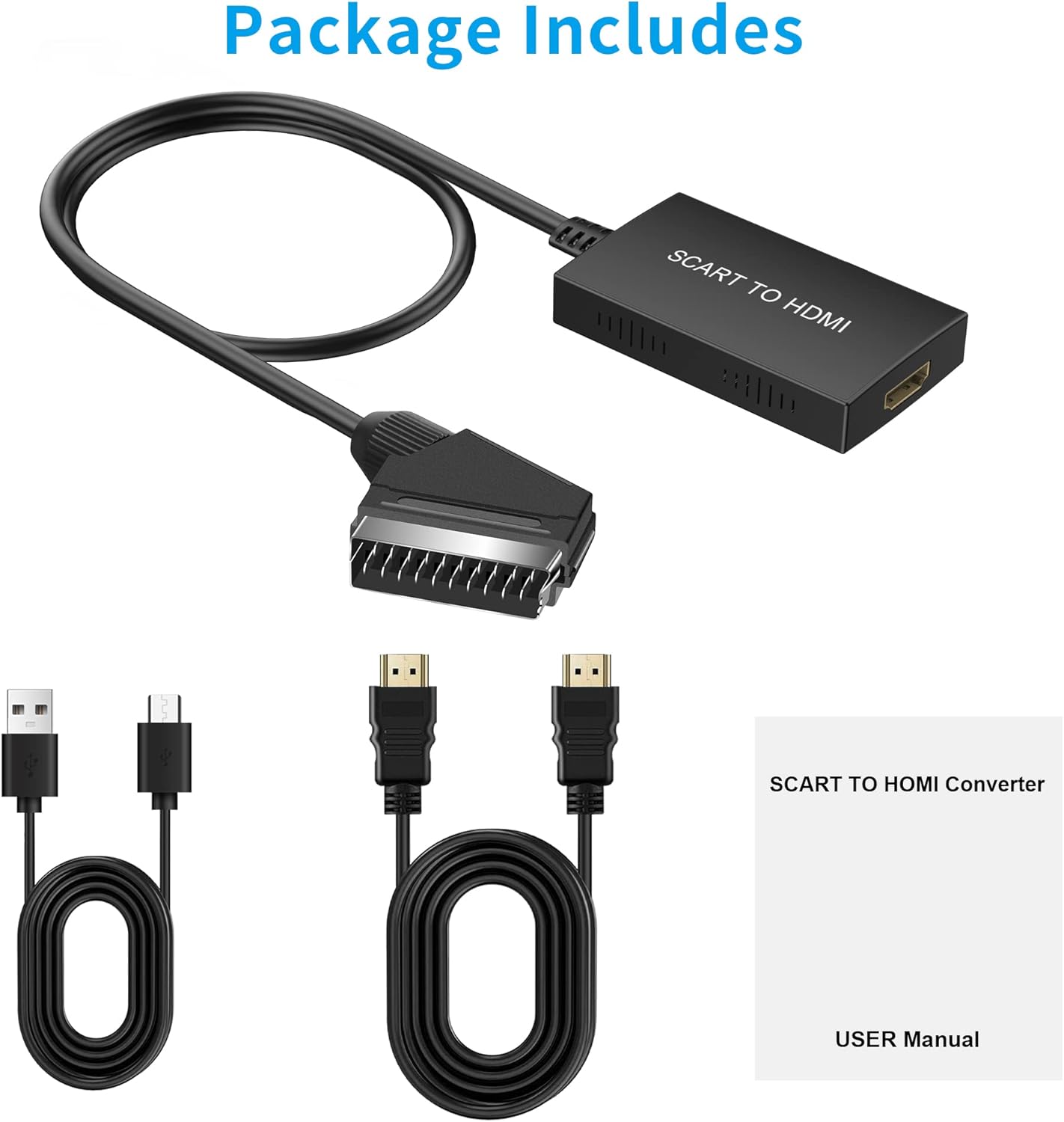 Thumbnail 6 de uhddadi Scart to HDMI Converter with HDMI Cable – HDMI output for analogue Scart devices