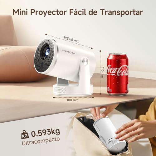 Thumbnail 7 de Magcubic HY320pro: Proyector portátil Full HD 1080p con Wi‑Fi 6, Android 14 y Android 14