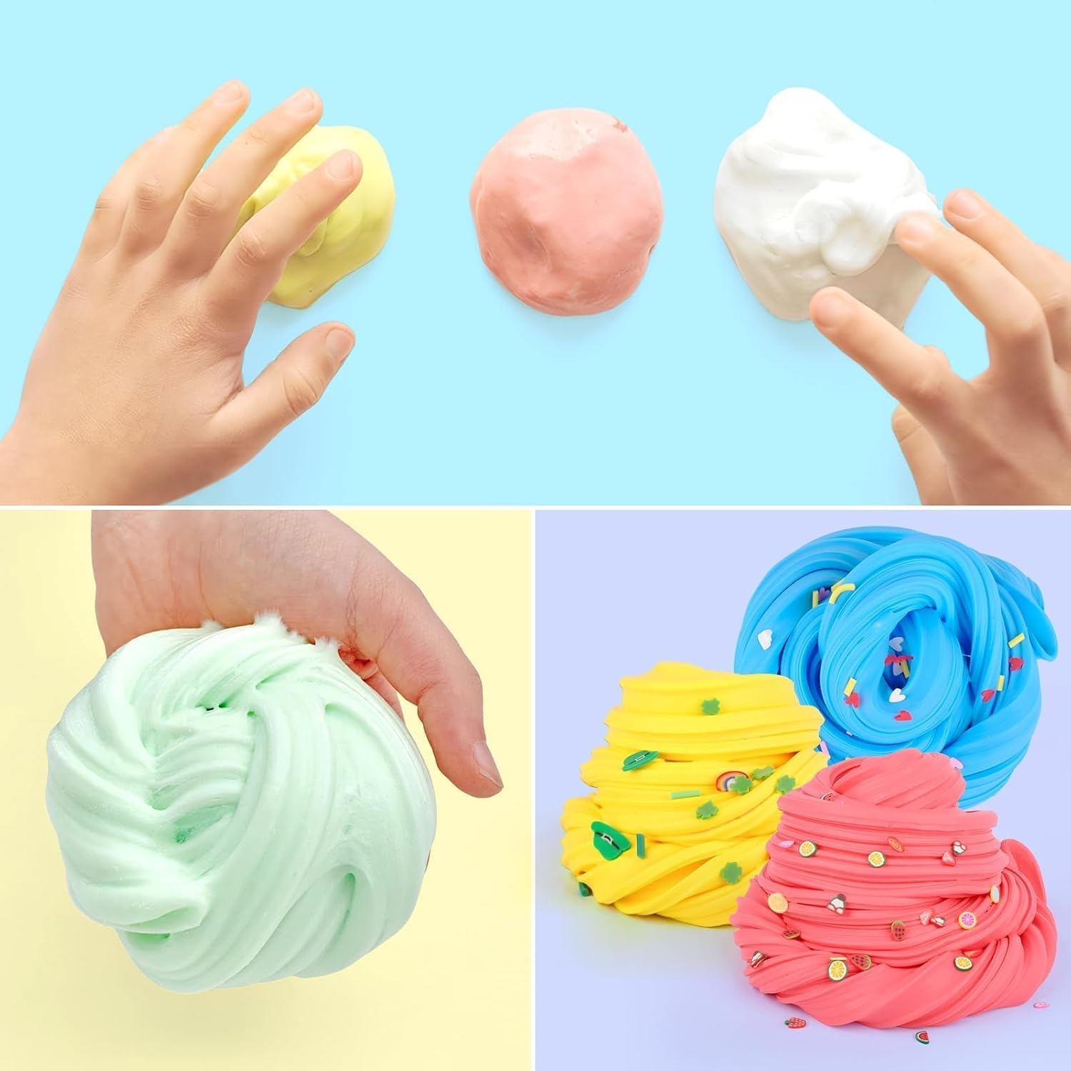 Thumbnail 1 de Butter Fluffy Slime Kit 38 pack for kids