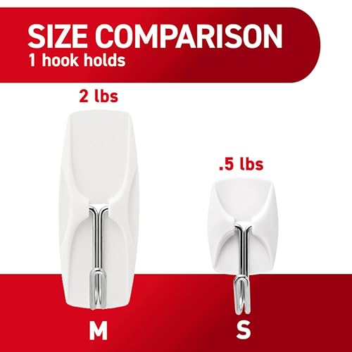 Detalle de Command Small White Wire Hooks, 16 Hooks & 24 Strips