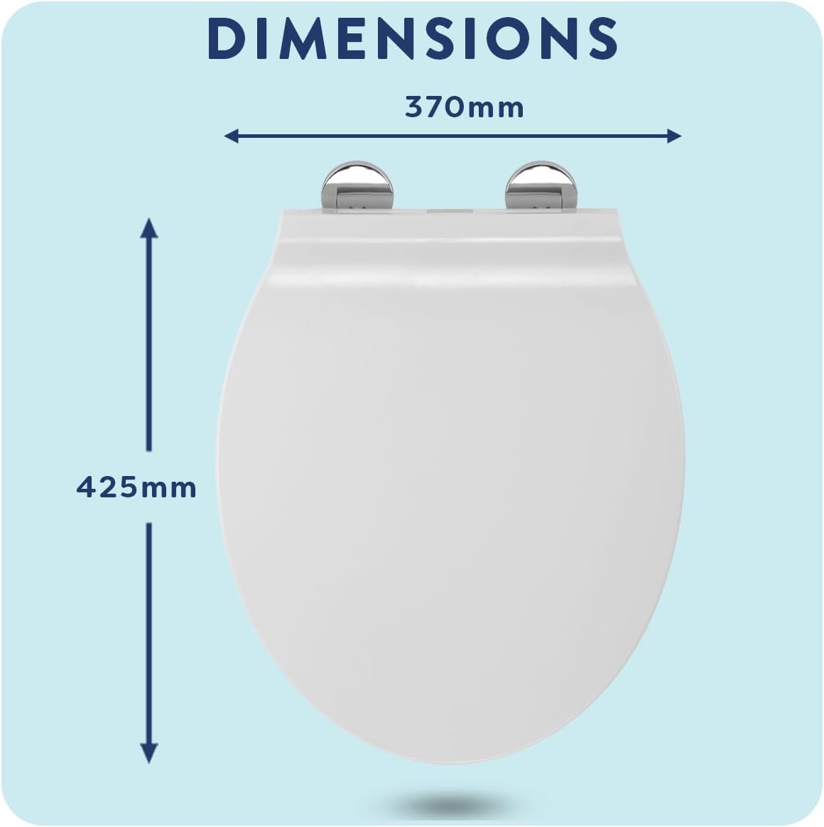 Thumbnail 5 de Croydex Michigan Slimline Flexi-Fix White Soft Close Toilet Seat