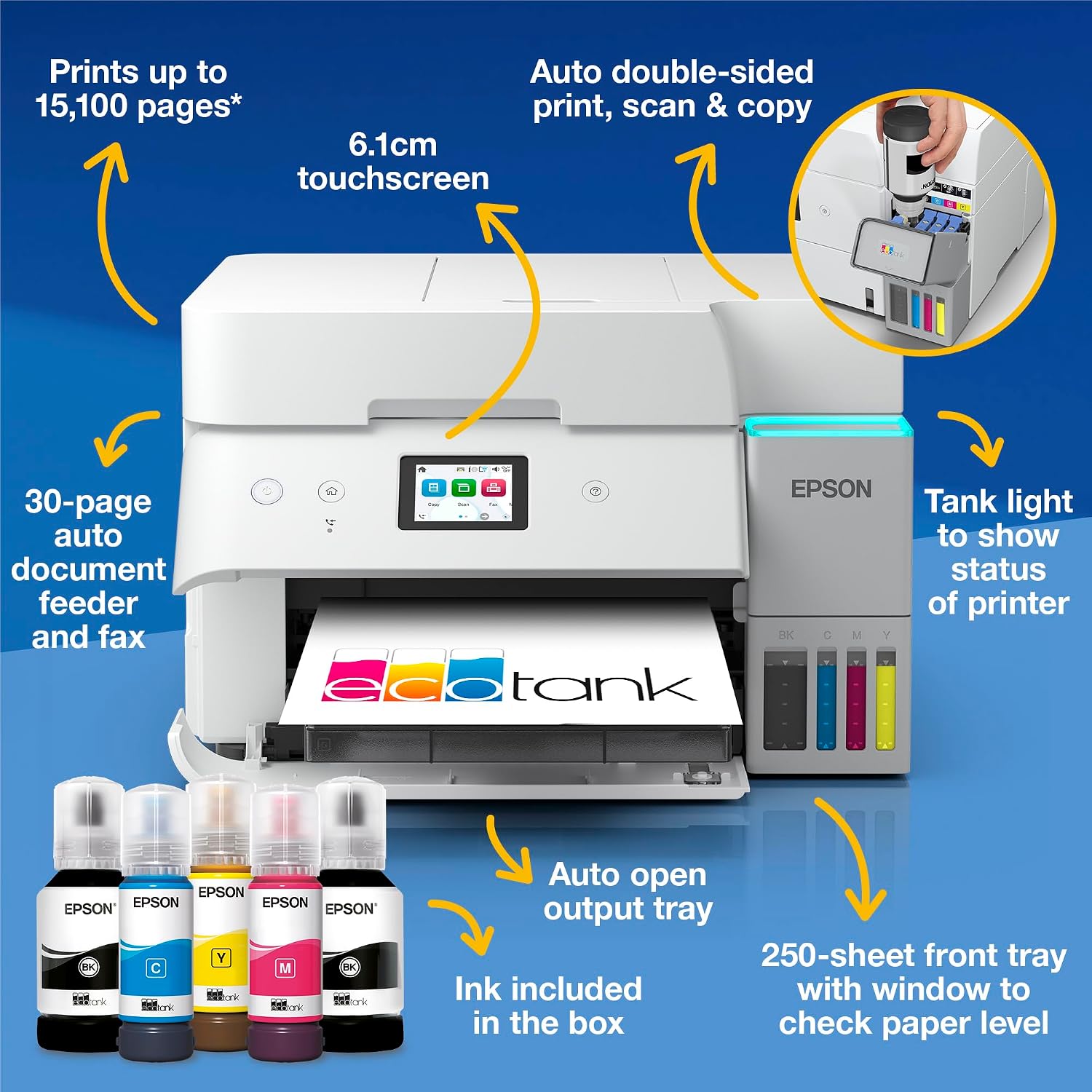 Detalle 2 de Epson EcoTank ET-4956 A4 All-in-One Printer