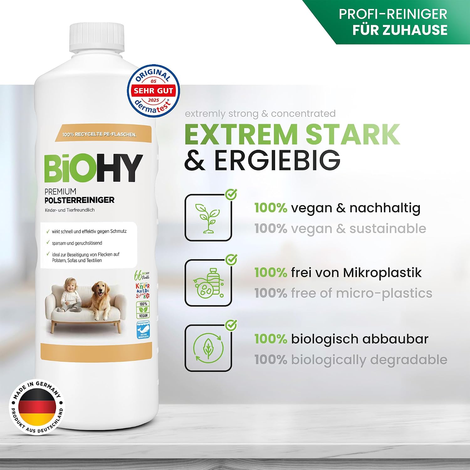 Detalle 2 de BiOHY Premium Polsterreiniger 1 l