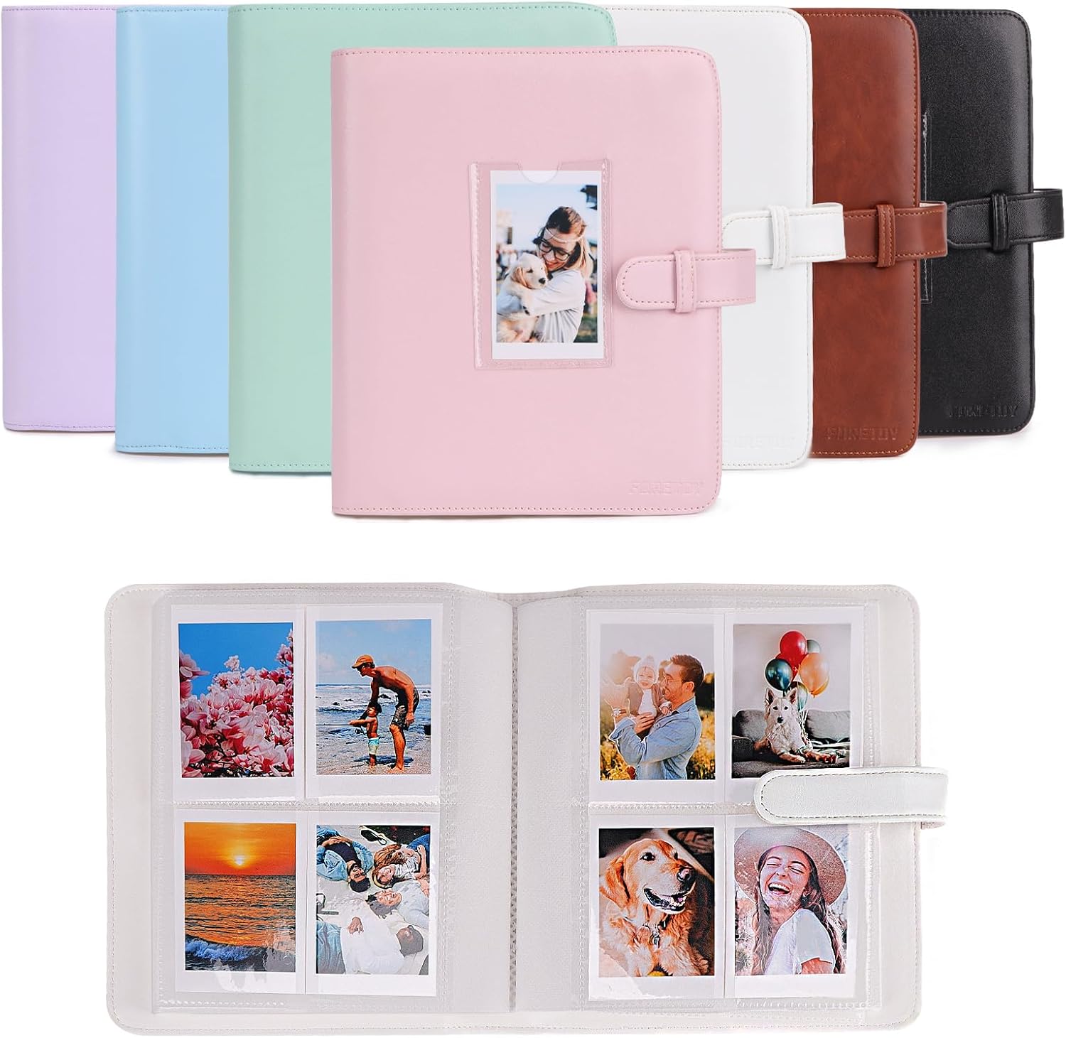 Thumbnail 6 de FORETOY Fotoalbum für 3-Zoll Sofortbilder (256+1 Taschen) kompatibel mit Instax Mini & weiteren Sofortbild-Printern