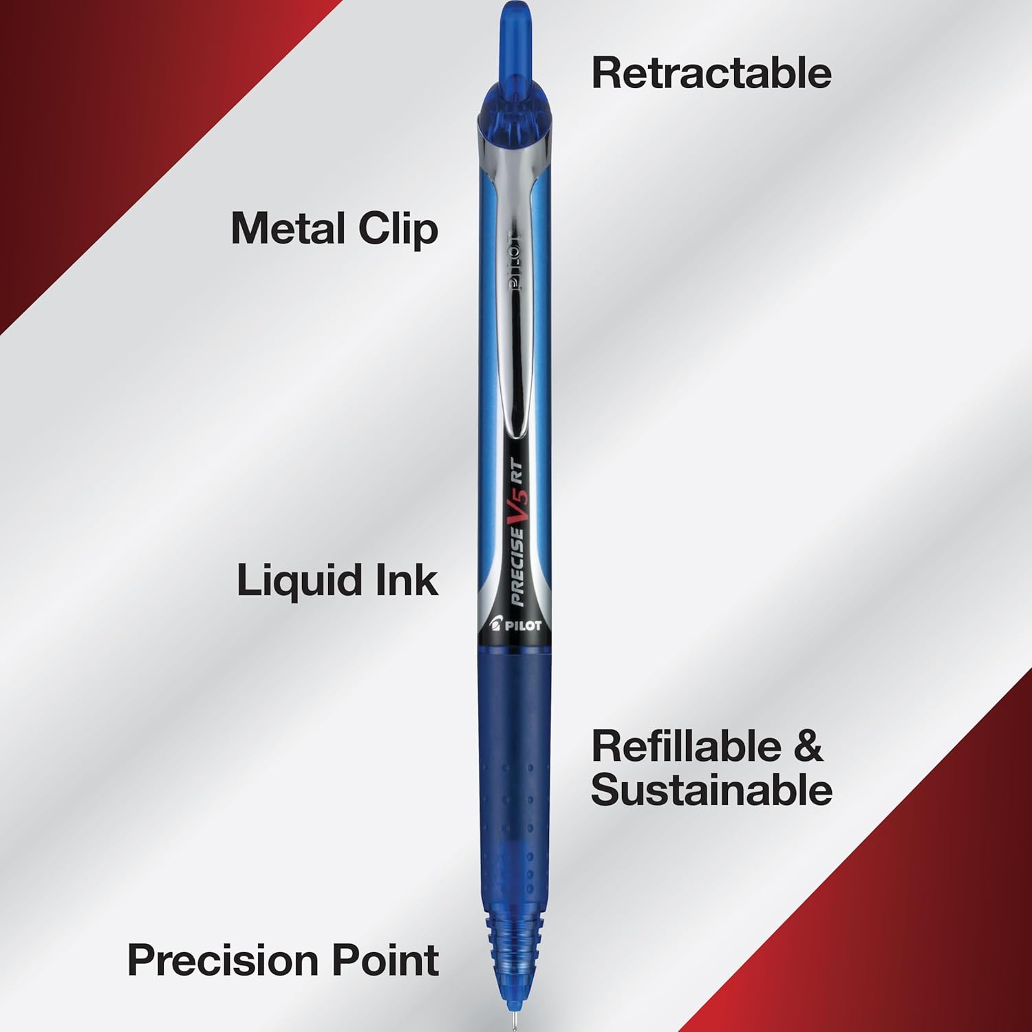 Thumbnail 3 de Pilot Precise V5 RT 0.5 mm extra-fine rolling ball pens 🖊️