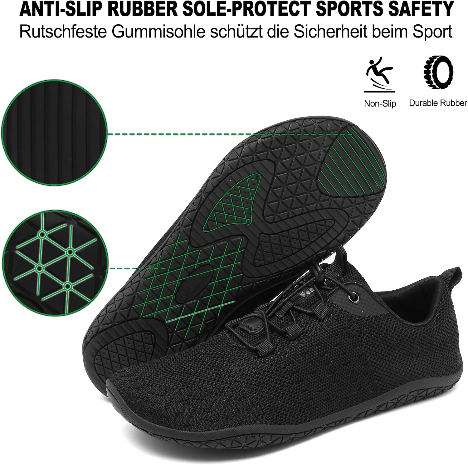 Thumbnail 3 de Geweo Barfußschuhe Herren/Damen – atmungsaktiv, extra breiter Vorfuß, Zero-Drop-Sohle, leger & sportlich
