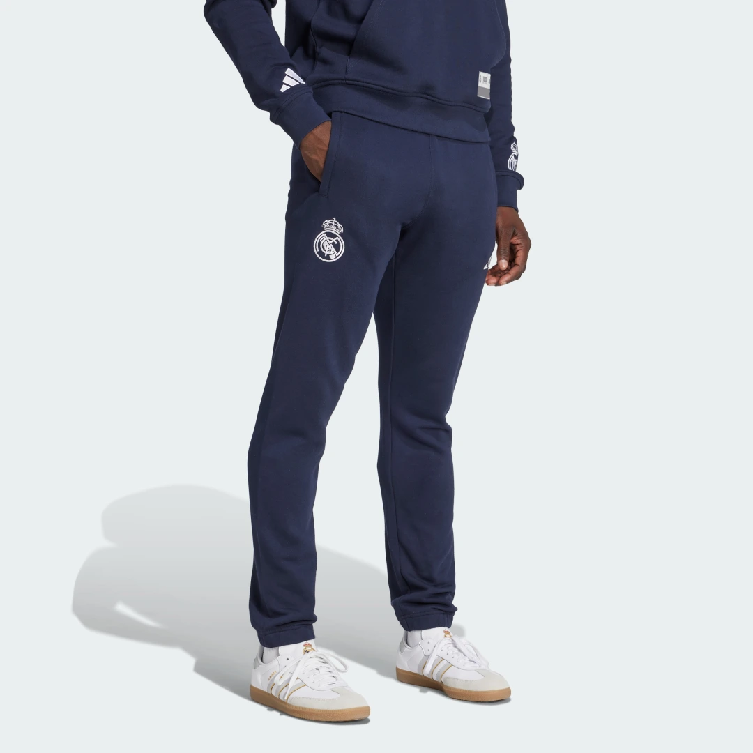 Detalle de Pantalón Real Madrid US Pack de Adidas — azul, para fans y entrenamiento