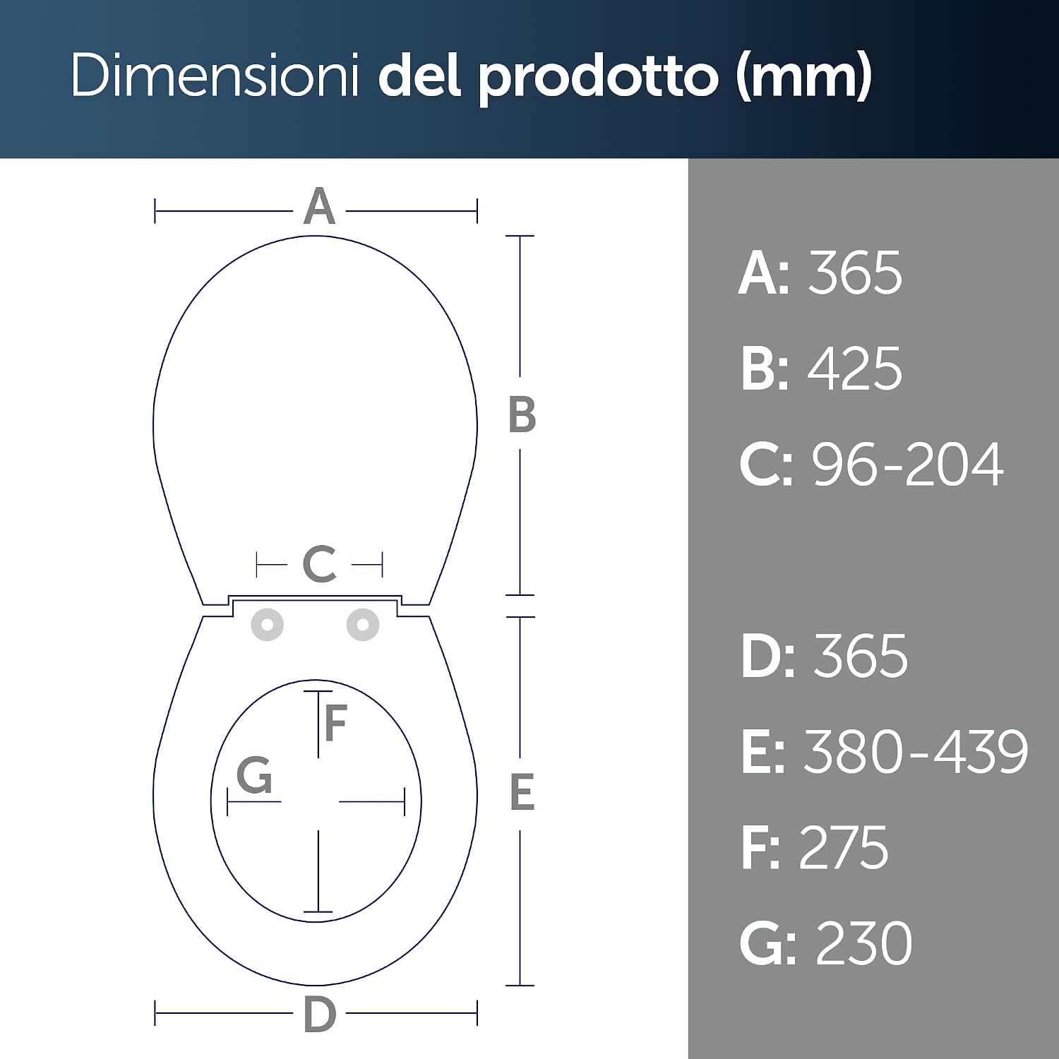 Thumbnail 3 de Ideal Standard Tirso Sedile WC universale: sedile ovale con chiusura ammortizzata, rimuovibile e realizzato in polipropilene riciclato