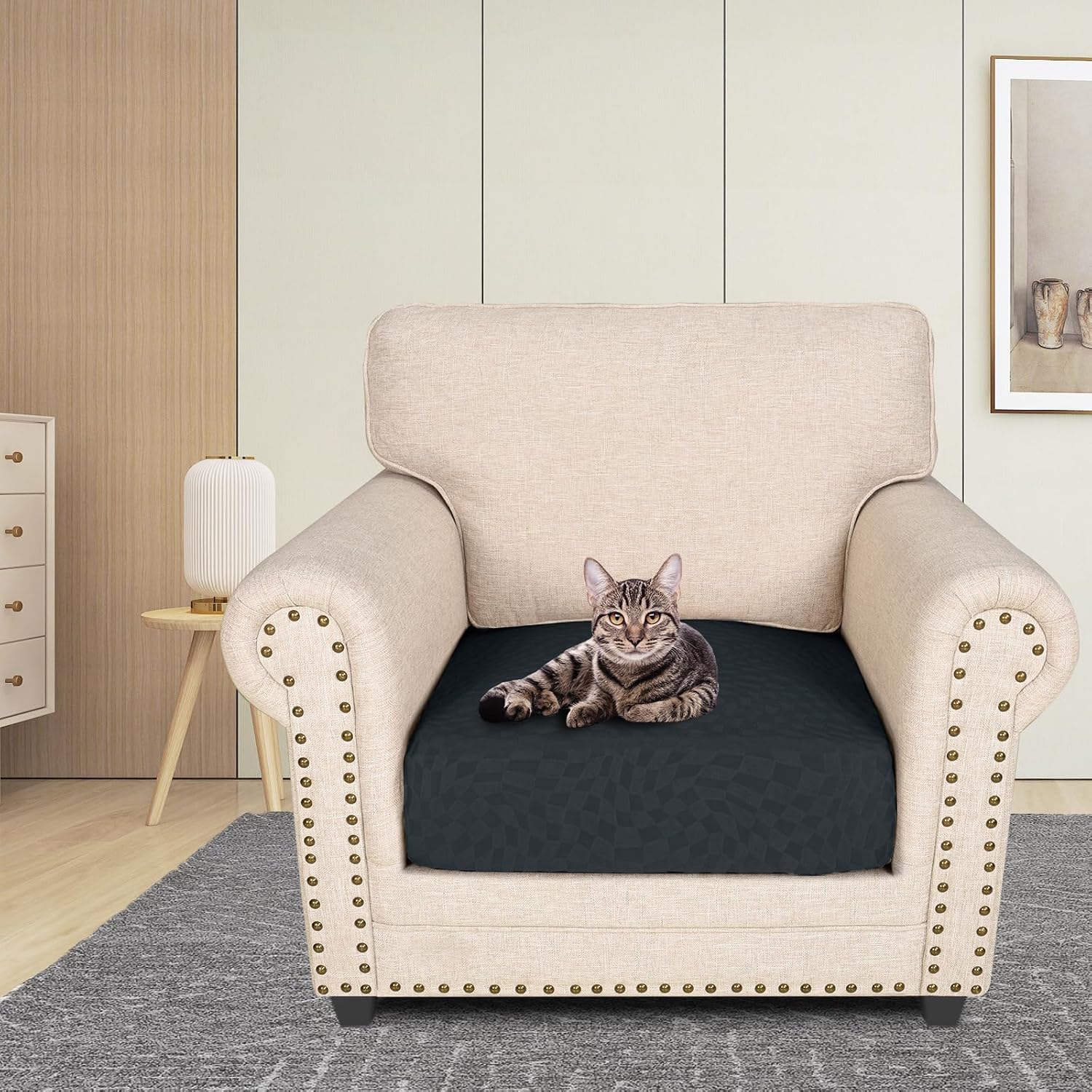 Thumbnail 1 de Ystyle Funda Asiento Sofa Gris Oscuro 1x