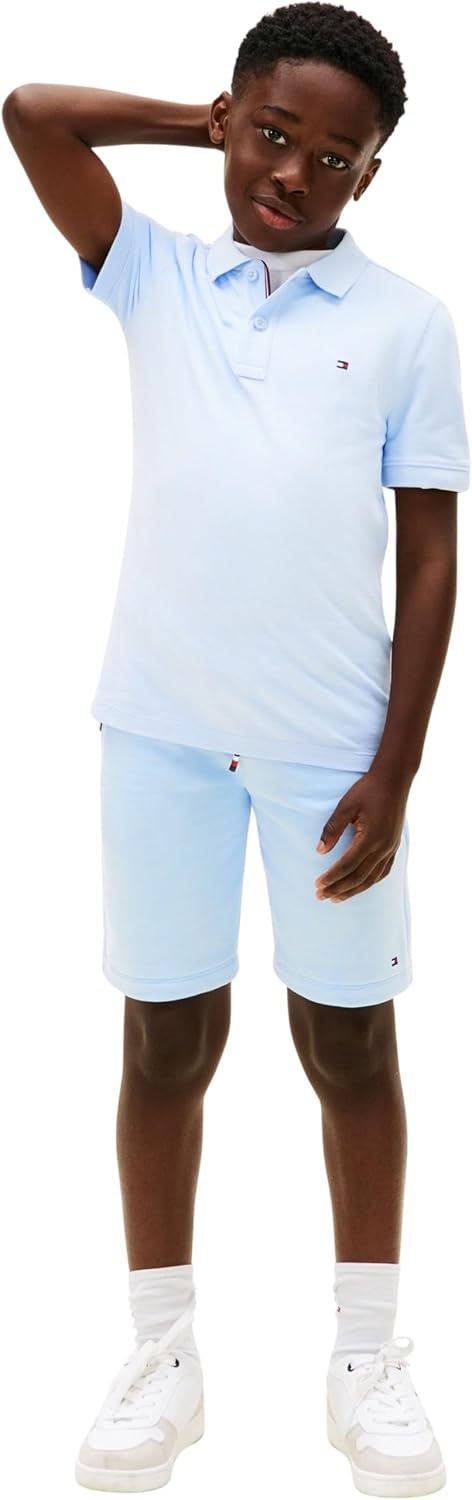 Detalle de Tommy Hilfiger Flag Polo SS KB0KB09103 per bambini e ragazzi (confezione singola)