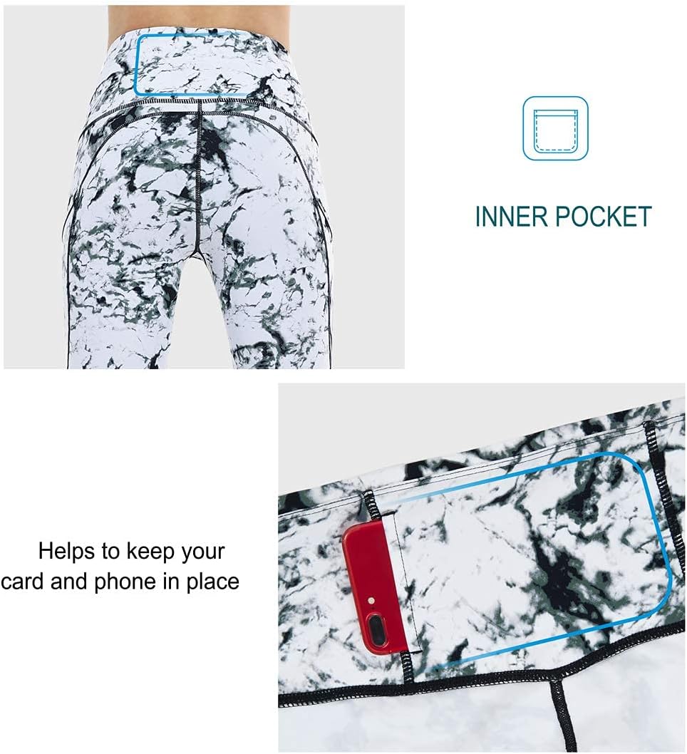 Thumbnail 5 de THE GYM PEOPLE High-Waist Capri Leggings with Pockets and Moisture-Wicking Stretch