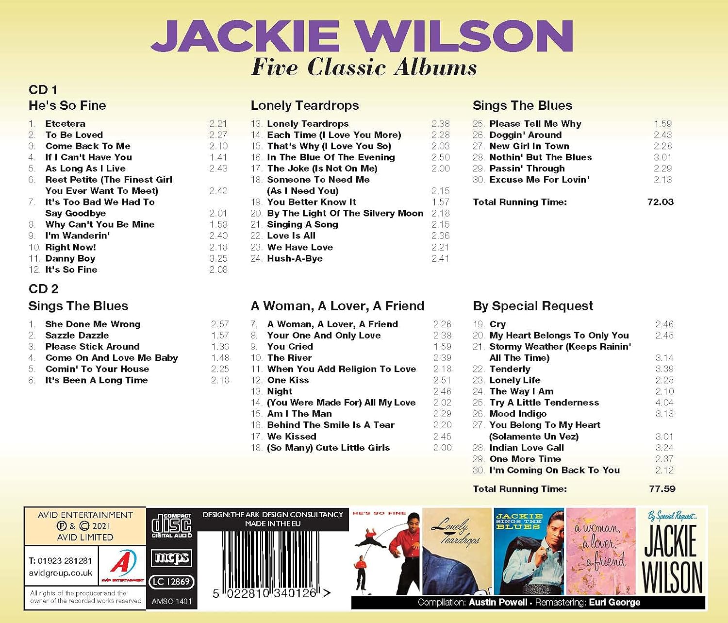 Detalle 2 de Five Classic Albums 音楽アルバム|Avid Records Uk