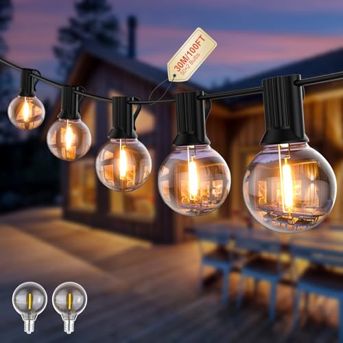 Detalle de Pogestrand Luci Da Esterno Giardino G40 30M LED Catena Luminosa Esterno