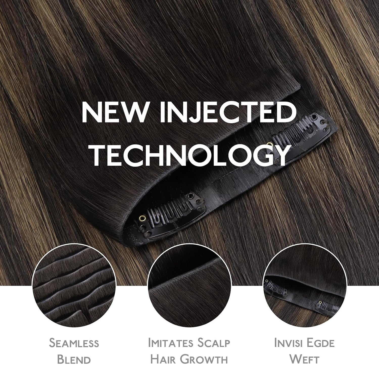Detalle 2 de Wennalife Invisi Edge 20 Inch 150g Clip-Ins
