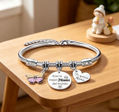 Thumbnail 2 de Pulsera para mamá e hija LUODAN “Regalo Mamá” (ajustable, con bolsa de regalo)