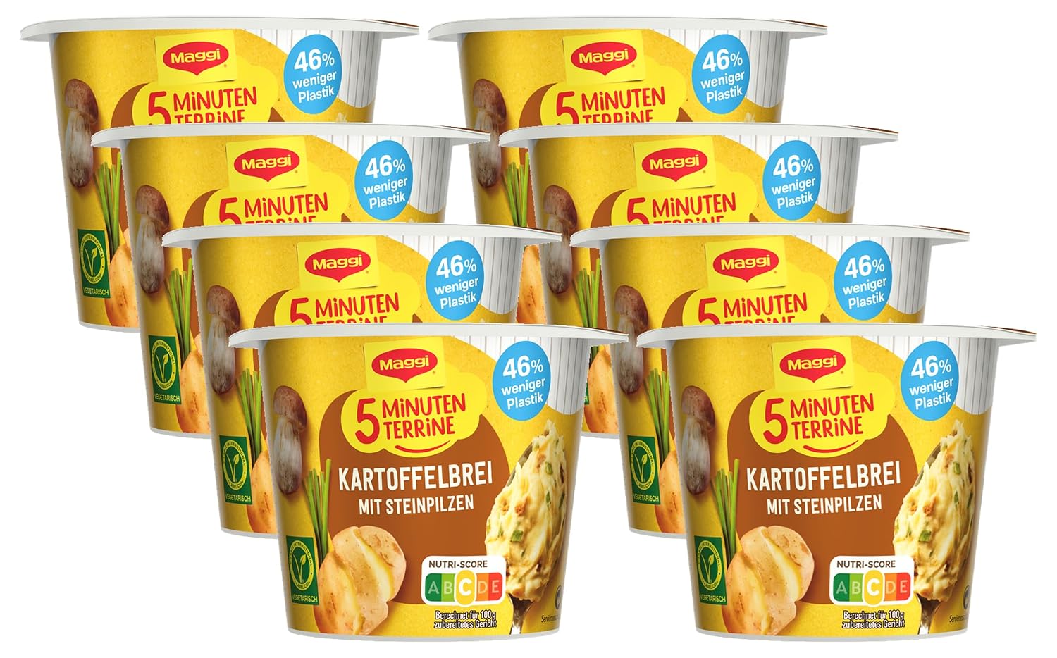 Thumbnail 6 de MAGGI 5 Minuten Terrine Kartoffelbrei mit Blattspinat – 8 x 47 g