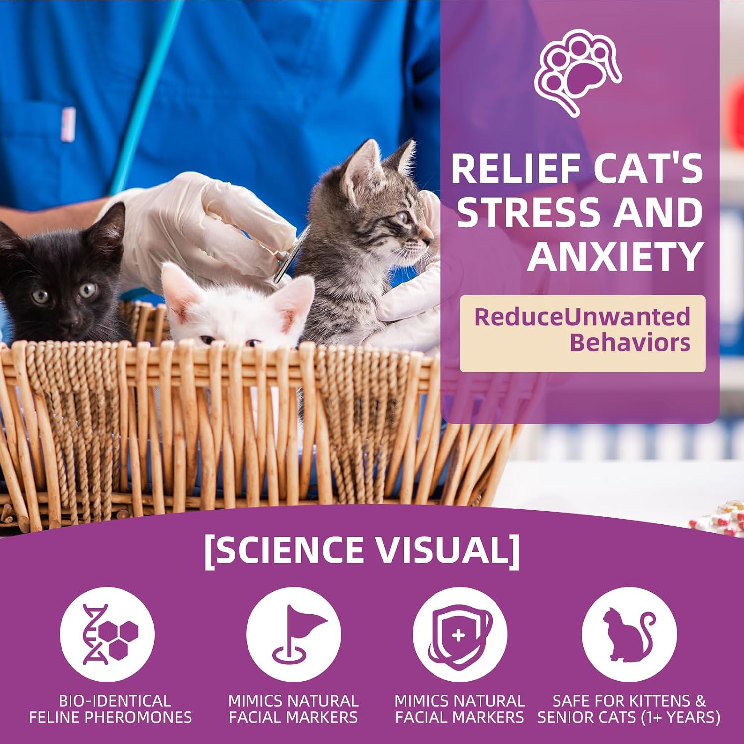 Detalle de RzqgLGn Cat Calming Pheromone Spray: A Practical Guide to Stress Relief for Cats and Kittens