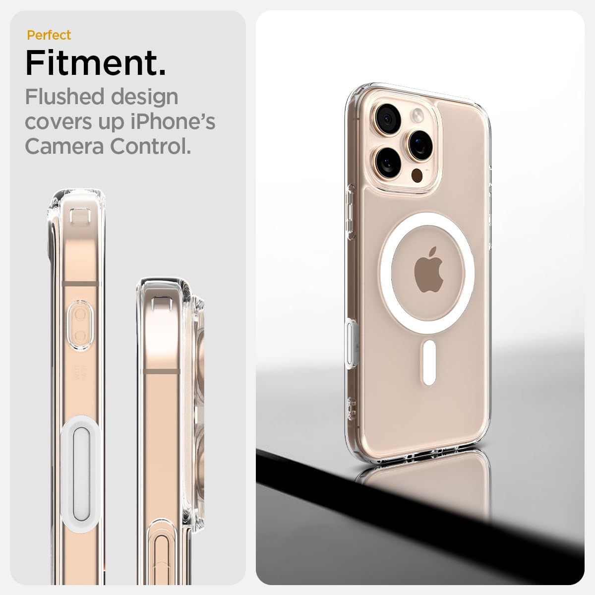 Thumbnail 6 de Spigen Ultra Hybrid T MagFit pour iPhone 16 Pro (coque blanche) avec Camera Control