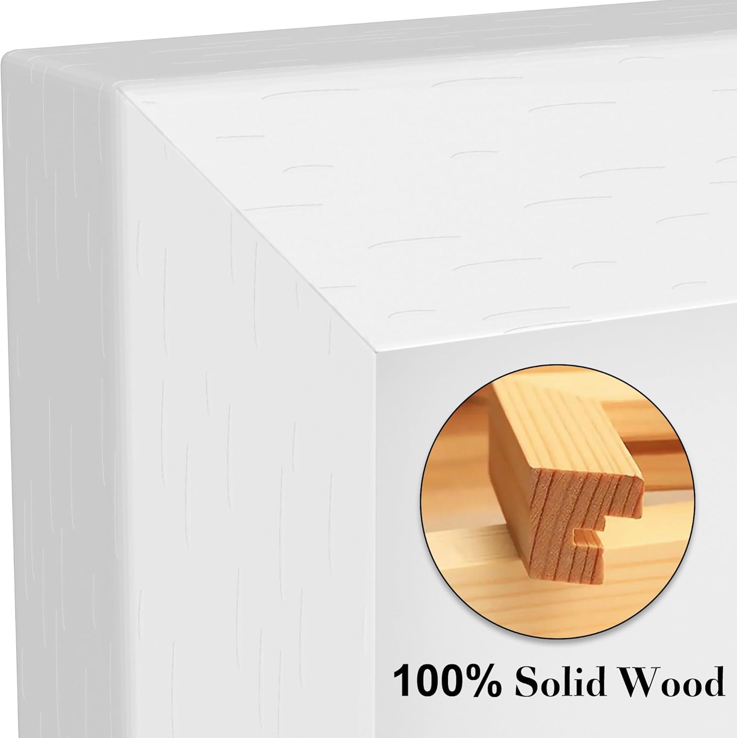 Thumbnail 2 de A3 White Wood Picture Frame 44.5×32.2 cm 📷