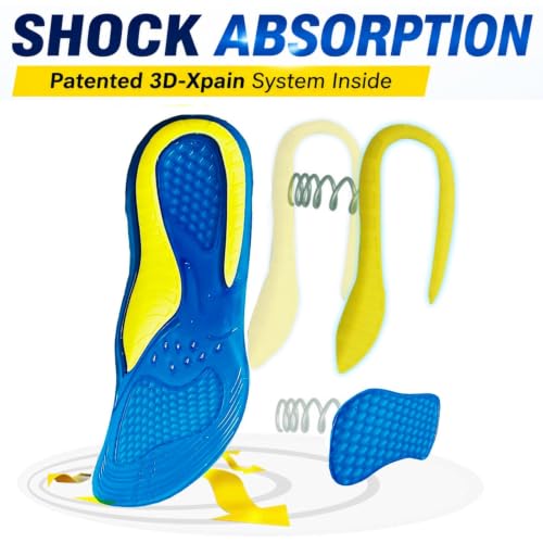 Thumbnail 1 de Goofort Gel Insoles for Men and Women: 3D-Xpain Gel Shock Absorbing Inserts for All-Day Comfort
