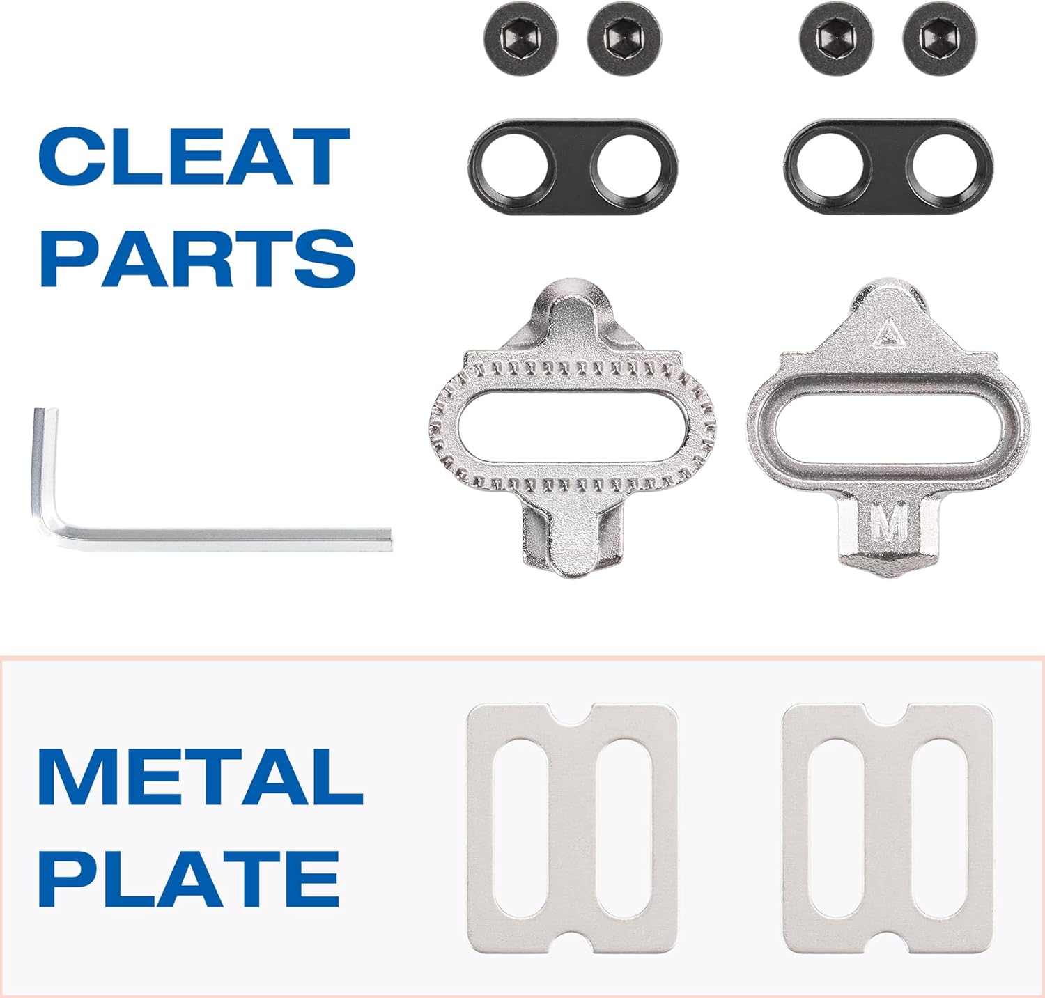 Thumbnail 2 de GEWAGE SPD Cleats für Shimano SPD 2-Loch-System – SH51 12° Float oder SH56 Multi-Release, inkl. Montage-Set
