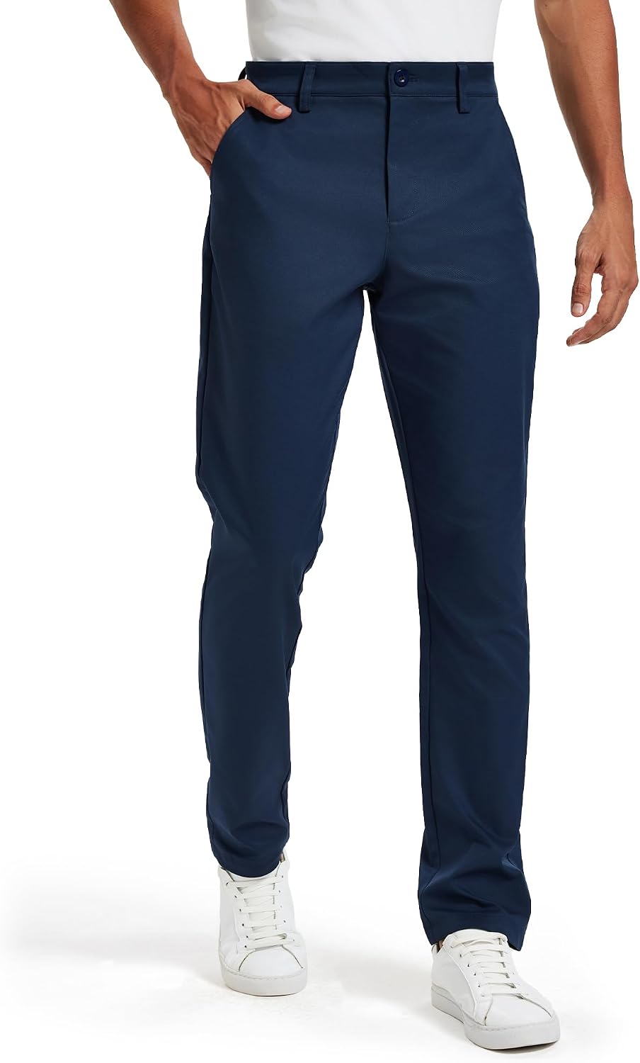 Detalle de Vytroon Men's Classic Fit Stretch Golf and Dress Pants, 4-Pocket
