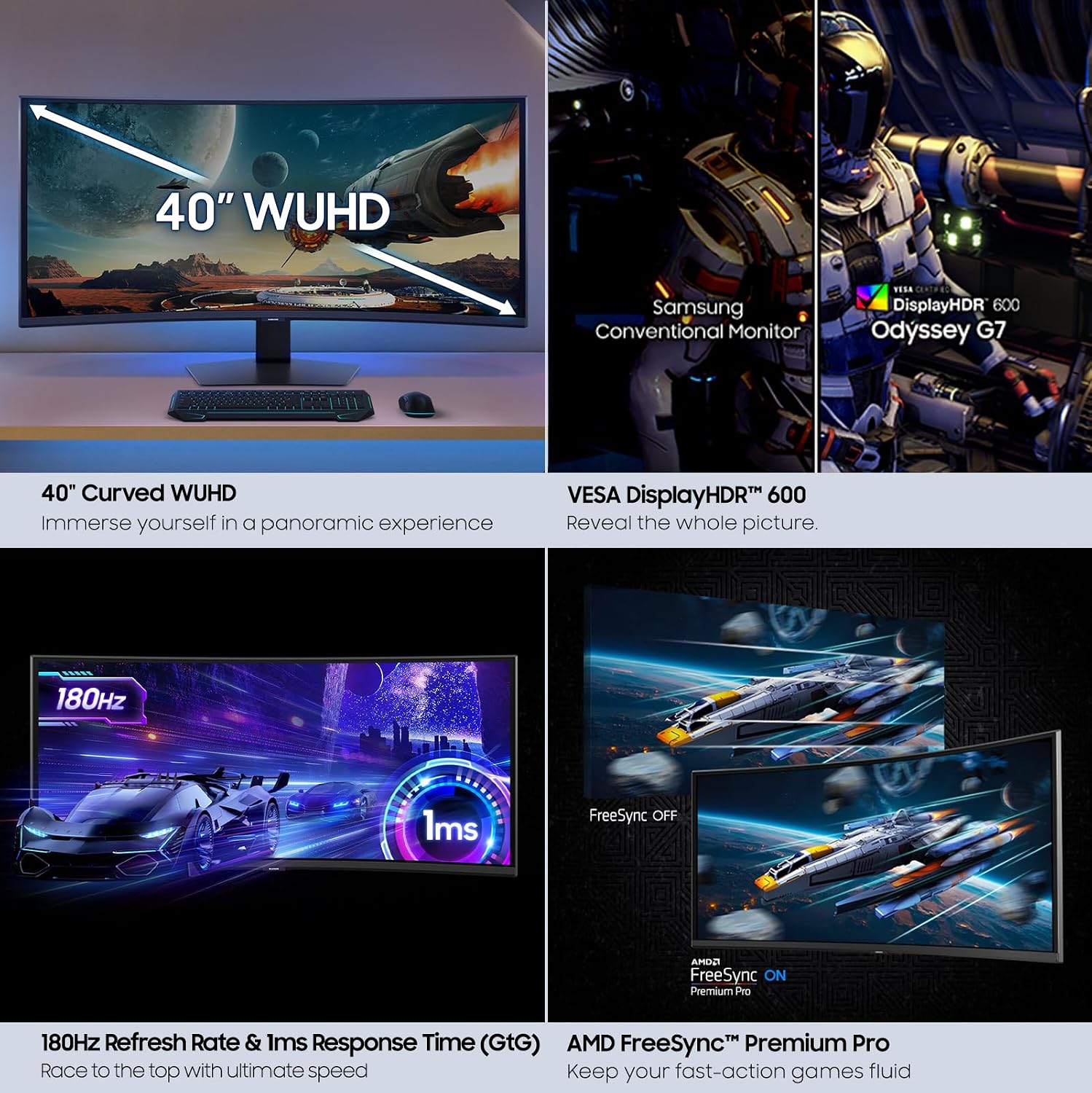 Thumbnail 3 de Samsung Odyssey G7 40-inch 180Hz
