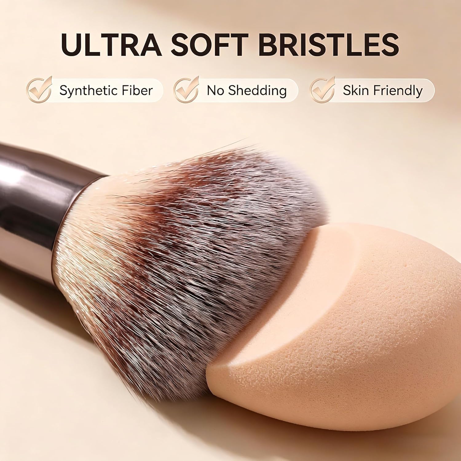 Detalle de BS-MALL Travel Makeup Brush Set 14 💄