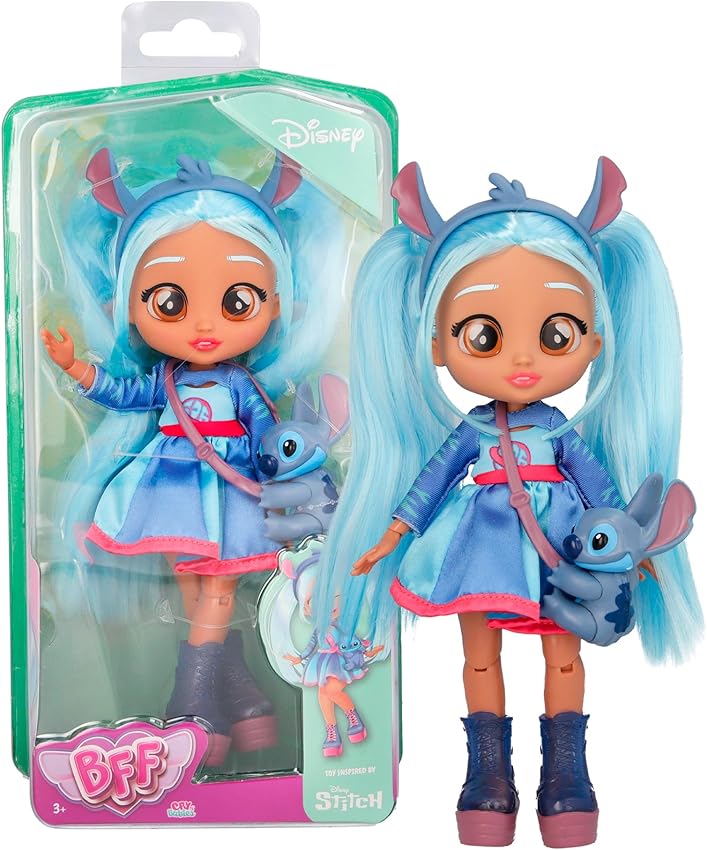 Detalle de BFF by BEBÉS LLORONES Disney Stitch muñeca articulada 🎎