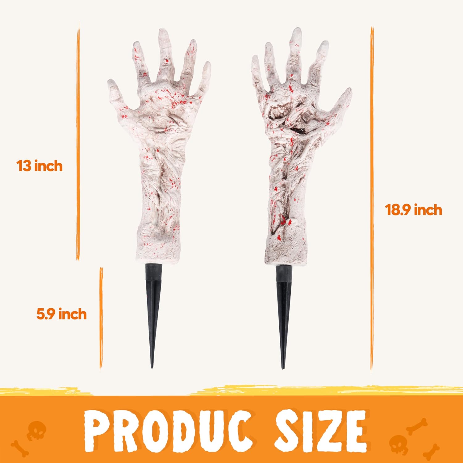 Detalle 1 de JOYIN Zombie Arm Yard Stakes 13 Inches
