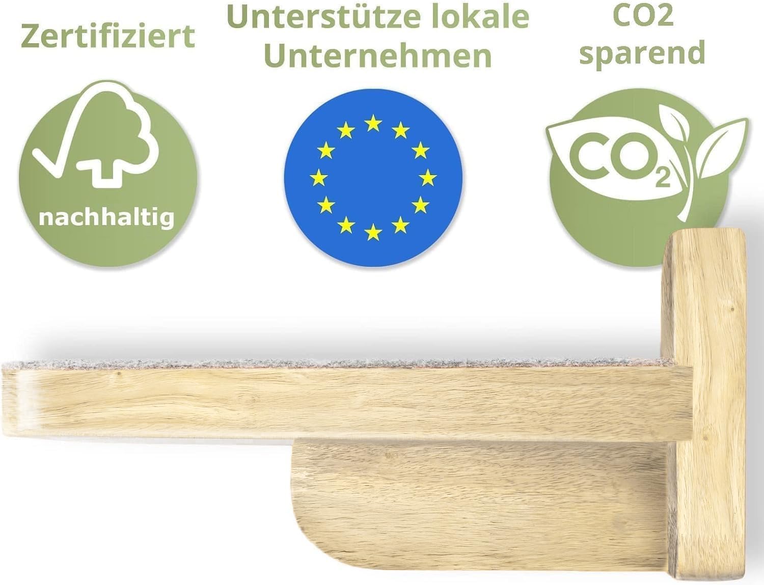 Thumbnail 1 de WOOWOOD Mur d’escalade pour chat – Lot de 3 escaliers muraux XL