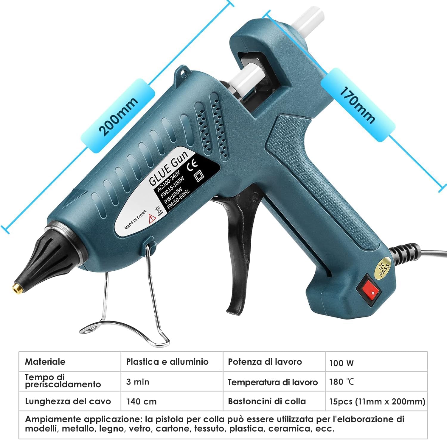 Thumbnail 1 de Pistola Colla a Caldo 100W per bricolage 🛠