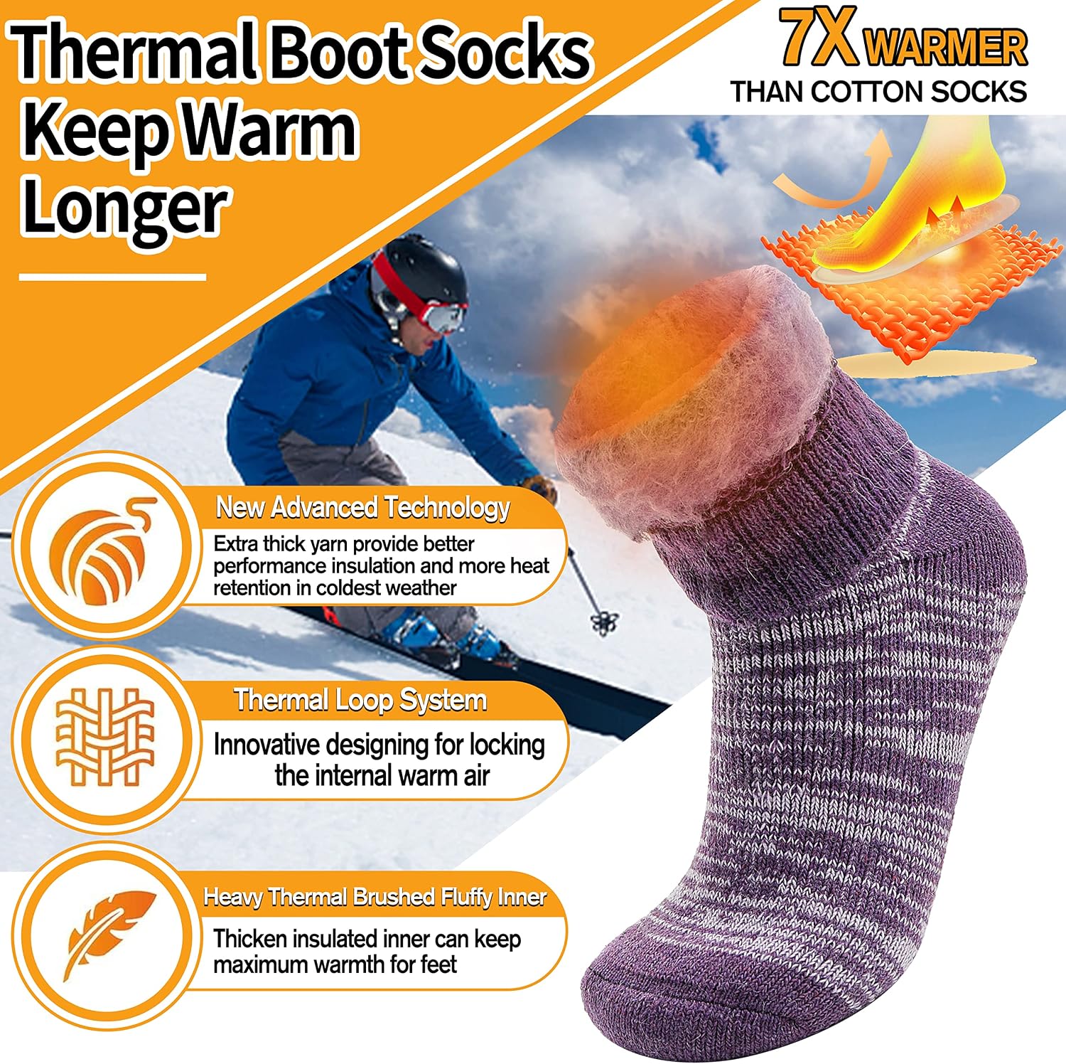 Detalle 1 de Warm Thermal Socks 3 Pairs