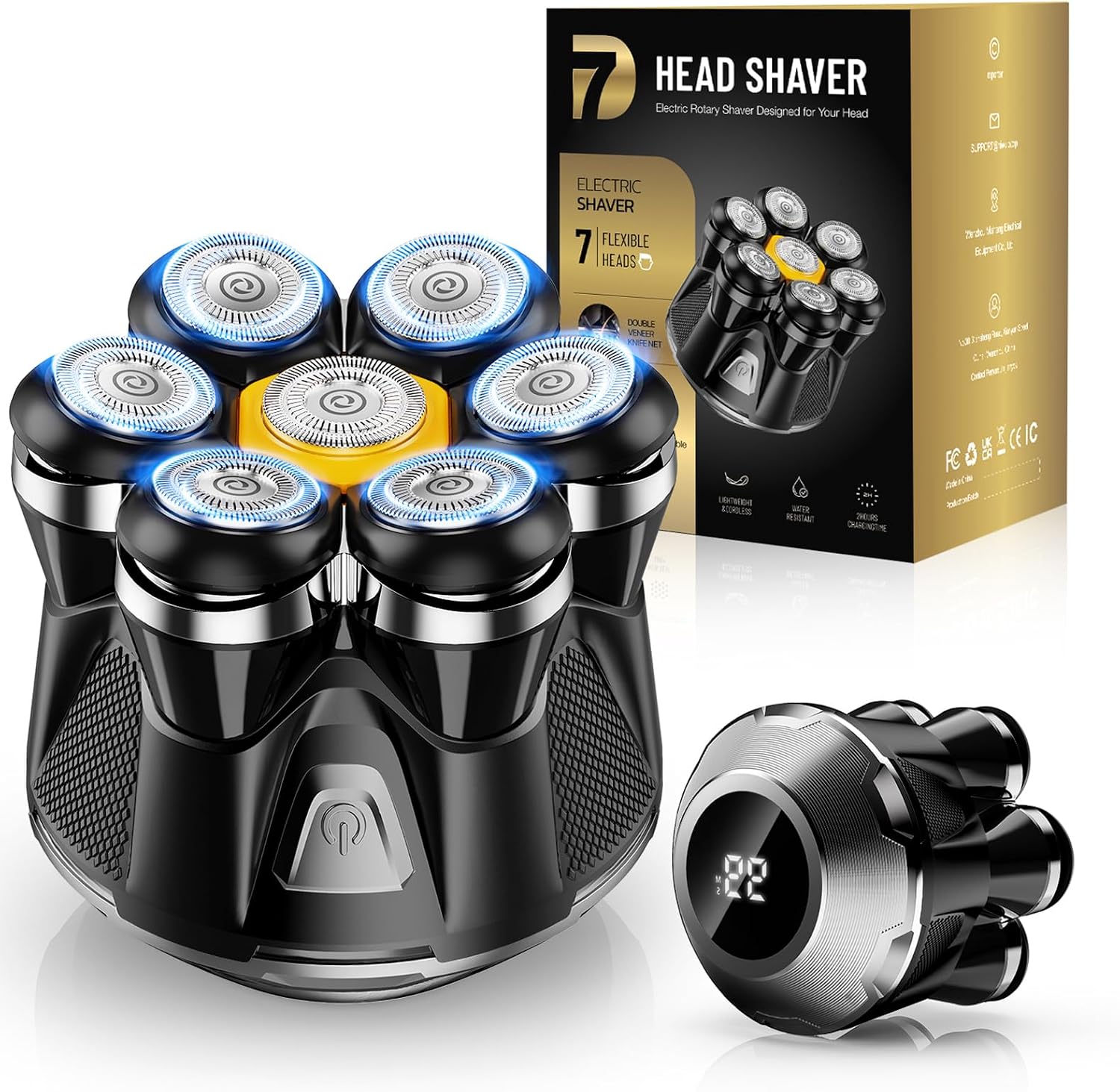 Detalle de 7D Head Shaver with IPX7 Waterproofing