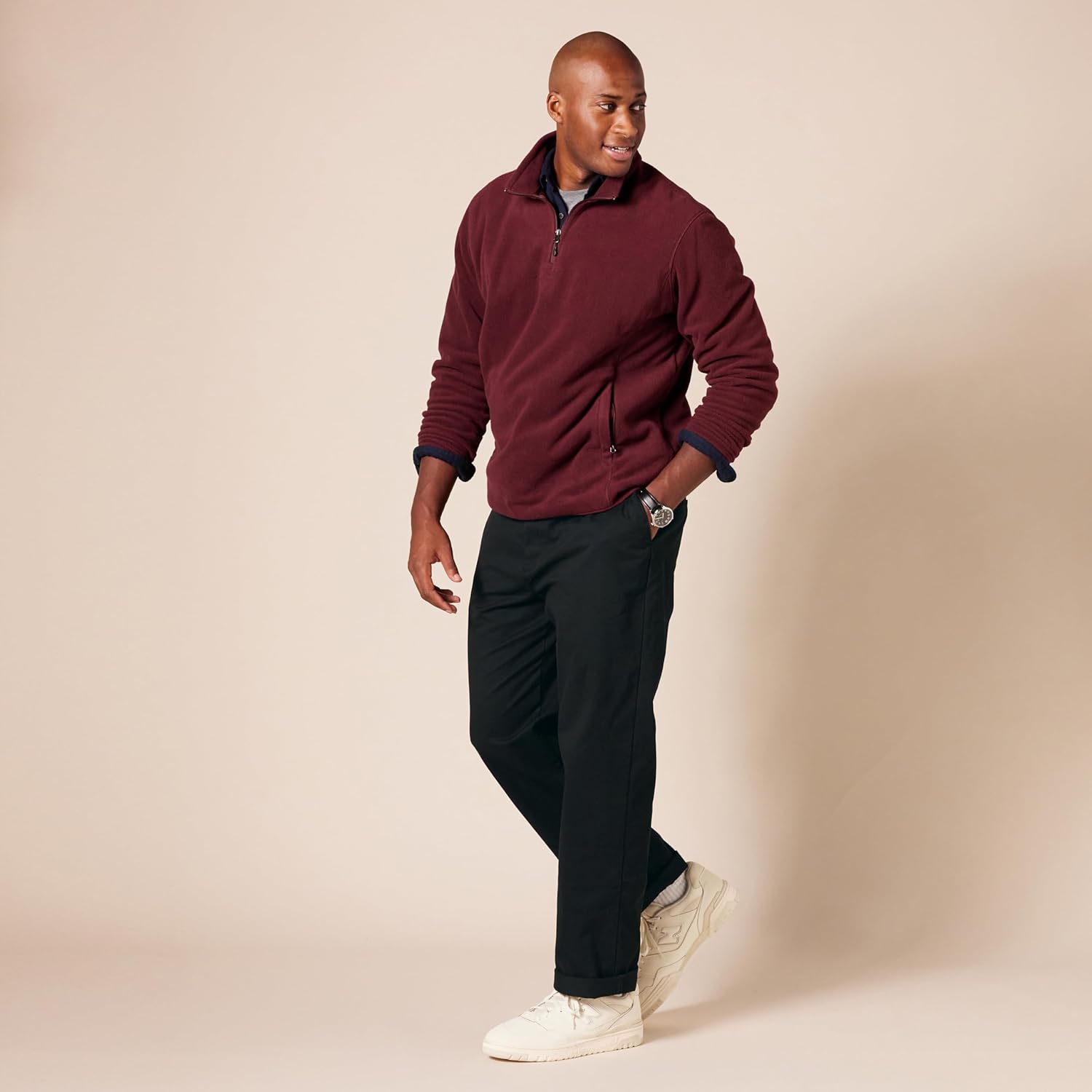 Thumbnail 5 de Amazon Essentials Men’s Classic-Fit Wrinkle-Resistant Flat-Front Chino Trousers (Big & Tall)